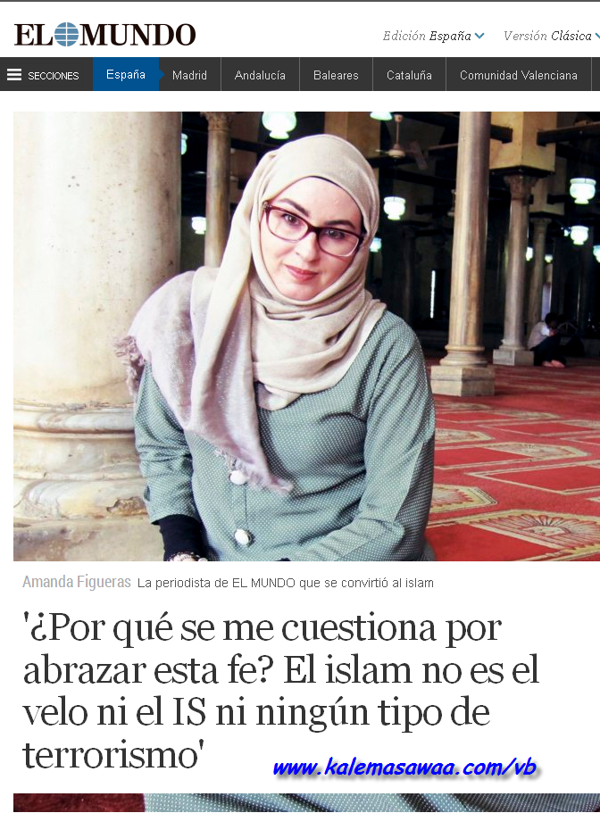 journaliste Espagnole convertit l'islam